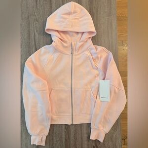 Lululemon Scuba oversized full zip hoodie.Strawberry Milkshake. Light pink. M/L